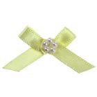 Lemon Ribbon Bow and Pearl Cluster