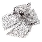 Silver Dinky Lurex Bows with Beads
