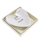 Boxed Large Heart Mr and Mrs Ring Dish