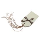 Cream Tags with String Cord Ties