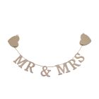 Mr & Mrs Wooden Hanging Garland SMALL