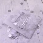 Tissue Paper Confetti - Silver and White (Kraft Box)