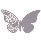 White Laser Cut Butterfly Place Cards - Detail