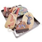 Cavallini and Co - Travel Assorted Gift Tags - Open Tin