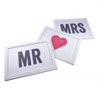 MR & MRS Framed Prints (Set) 