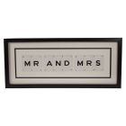 'Mr and Mrs' Vintage Playing Card Frame