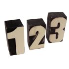 Wooden Block Numbers - 0 to 9