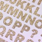 Glitter Alphabet Set Bold Gold - Zoom