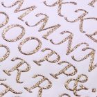 Glitter Alphabet Set Script Gold - Zoom