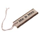 Mr and Mrs Wooden Gift Tag