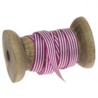 9mm Fuchsia Colour 3815 Stripes Ribbon - Reel