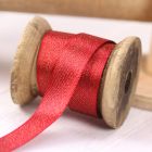 Glitter Satin Ribbon 15mm - Red colour 15