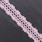 Narrow Pink Crochet Lace
