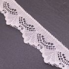 25mm Wide Ivory Floral 'Flat Lace'