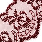 45mm Wine Scalloped Lace - Zoom
