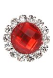 Diamante Gem Circle Poppy Red product image