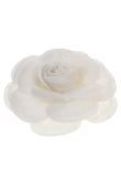 85mm White Felty Rose product image