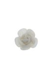 25mm White Felty Rose product image