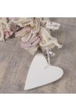 Pink Tattered Wooden Heart product image