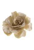 Garbo (Champagne) Decorative Fabric Flower Clip product image