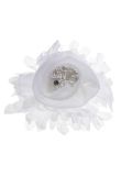 Taylor (Soft White) Decorative Fabric Flower Clip product image
