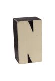 Wood block letter - N product image