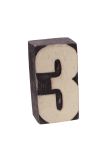 Wood block number - 3 product image