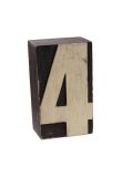 Wood block number - 4 product image