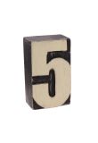 Wood block number - 5 product image