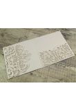 Baroque Pocketfold Chalk Calico Laser Cut Invitation product image