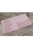 Baroque Pocketfold Chalk Pink Laser Cut Invitation product image