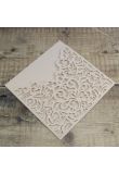 Milanese Wallet Chalk Calico Laser Cut Invitation product image