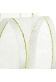 Organza Satin Edge Ribbon - 10mm wide - Ivory product image