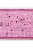 Shocking Pink Colour 72 - 25mm Random Glitter Wired Ribbon product image