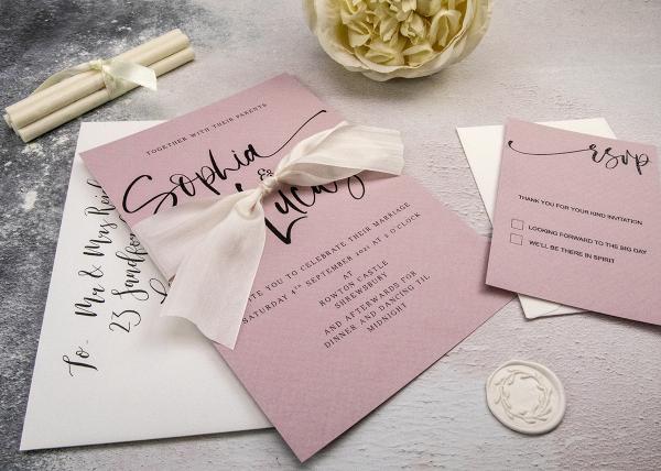 Calligraphy Style Wedding Invitation Tutorial and Recipe