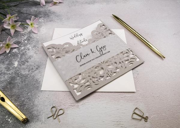 Lasercut Wedding Invitation Tutorial for a Wallet