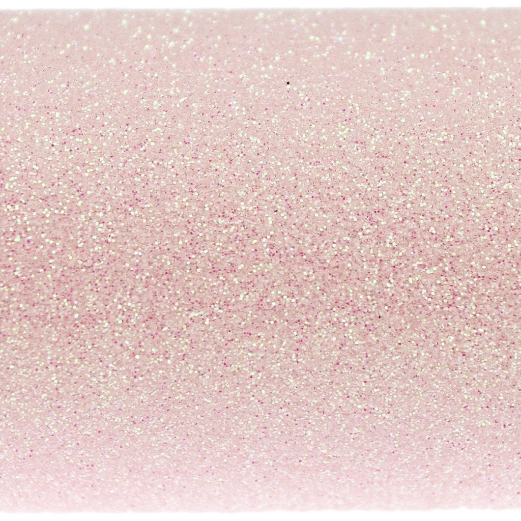 Delicate Pale Iridescent Pink Glitter Card.