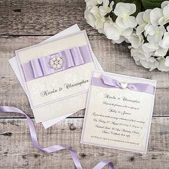 Handmade wedding invitations by Mandy price of Elegant Creations.