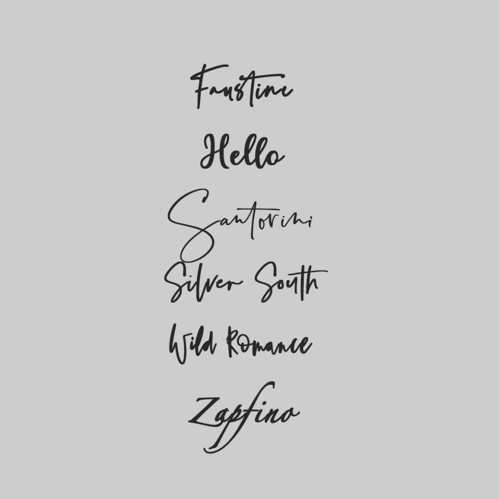 Branding Fonts Modern Calligraphy Beautiful Fonts Cricut Fonts Romantic Fonts Invitation Fonts Signature Fonts Craft Fonts
