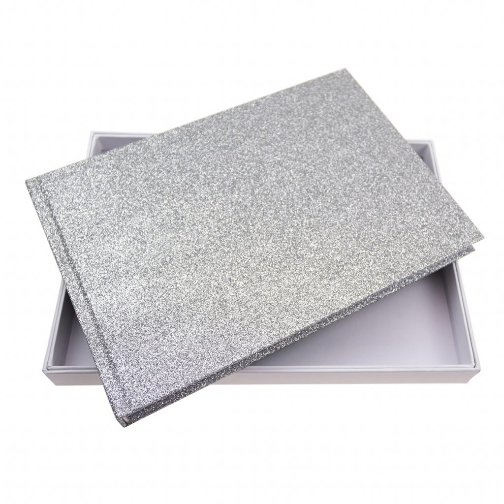 Silver Glitter Guest Book
