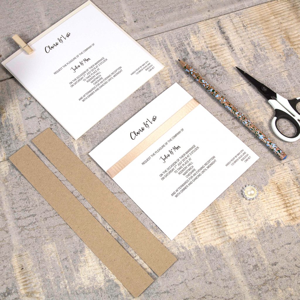 Make templates whe making lots of wedding stationery.