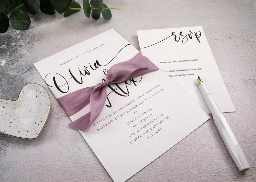 Including an RSVP card helps your guests to respond easily.