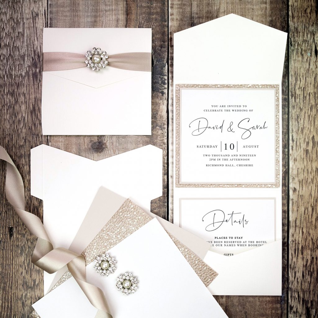 Square Wedding Cards Pick a Wedding Invite Pocketfold Invites in MANY COLOURS 