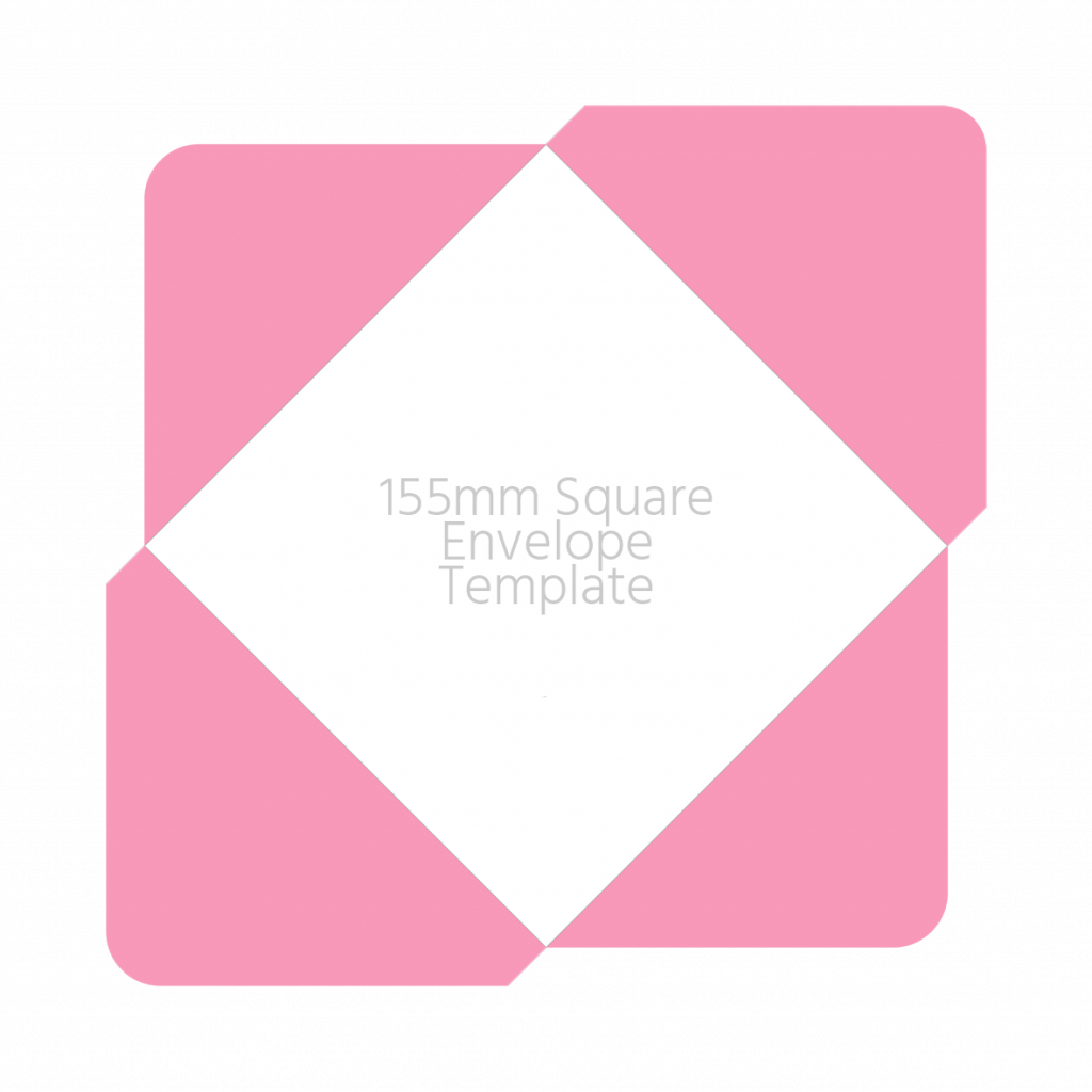 155mm Square envelope template