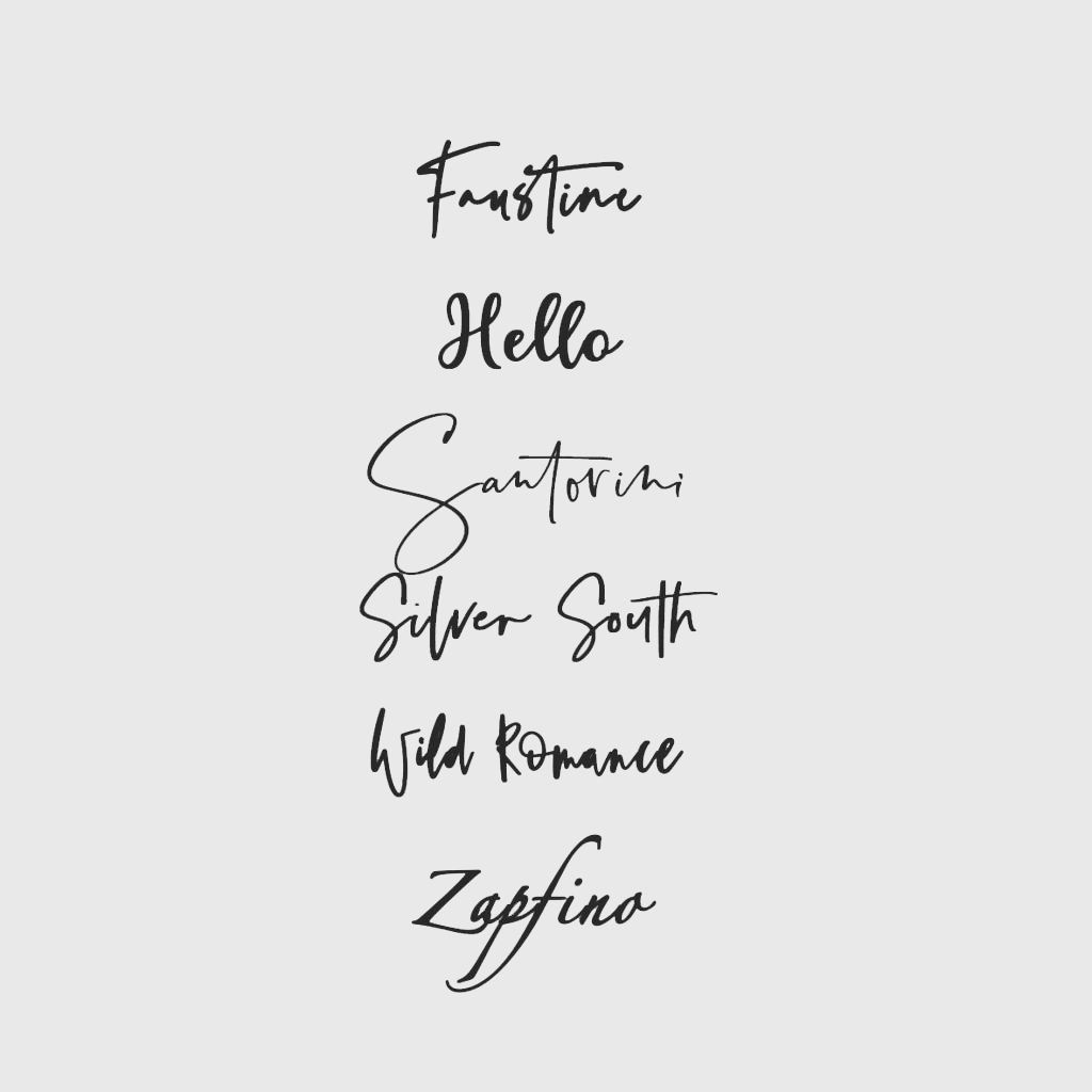 Script and Calligraphy Fonts