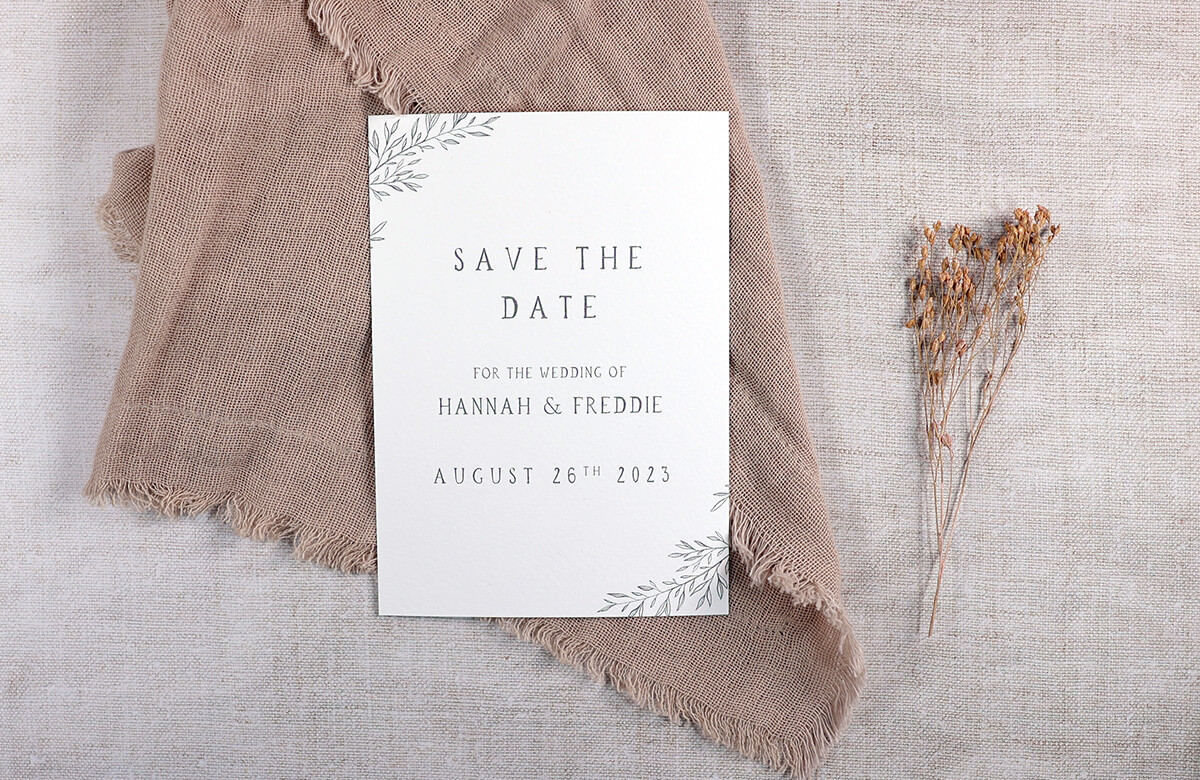 Rustic style save the date